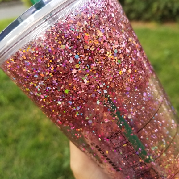 🆕️Starbucks, Custom Rose Gold Holo Tumbler - Picture 8 of 10